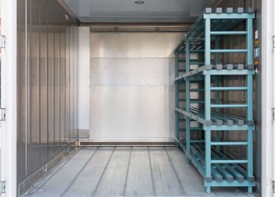 Container Regale mieten & kaufen 7 Kühlcontainer mit Regalen