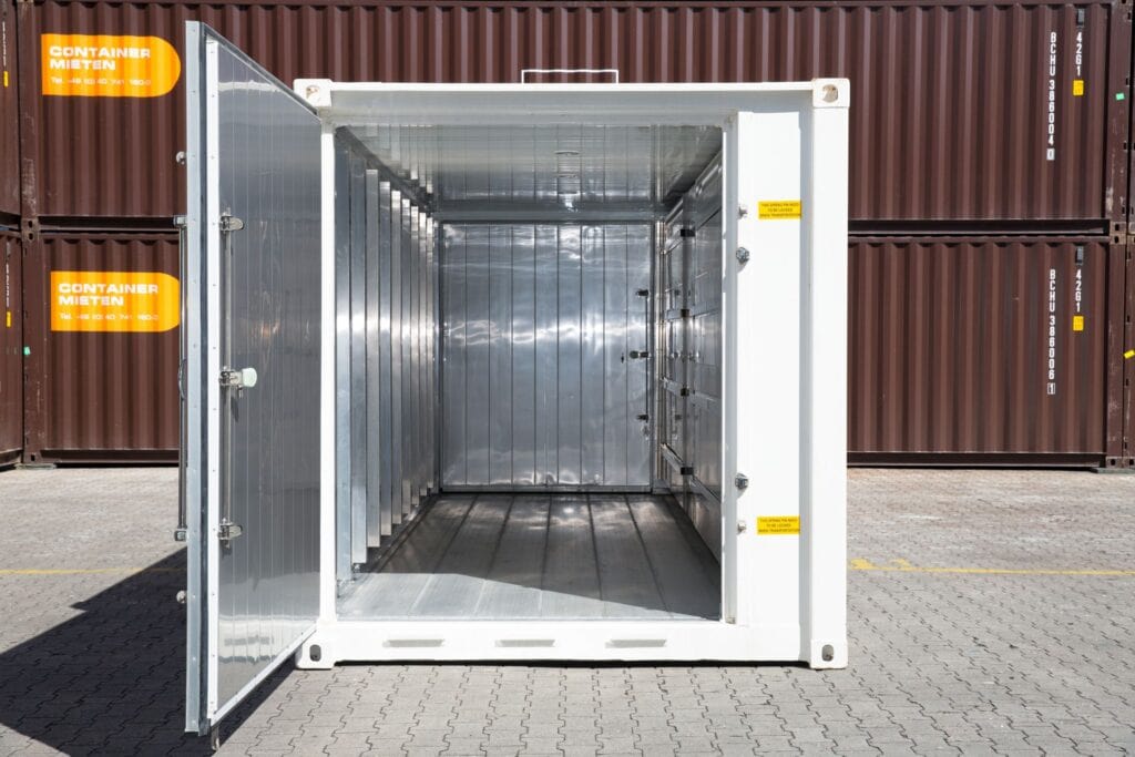 Container zum Schockfrosten Innenansicht